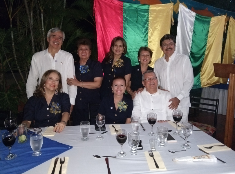Claudia Azuero,  Martha Fernández, Alberto Moreno, Luis Fernando Anzola, Mireya de Manrrique, María de Rosario Romero, Constanza Liévano y Jimmy Numa.